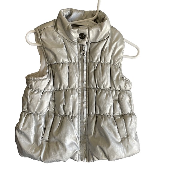 Buffalo David Bitton Toddler Puff Grey Zip Vest, 2T - Picture 1 of 6